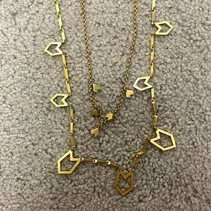 J. Crew layered geometric necklace